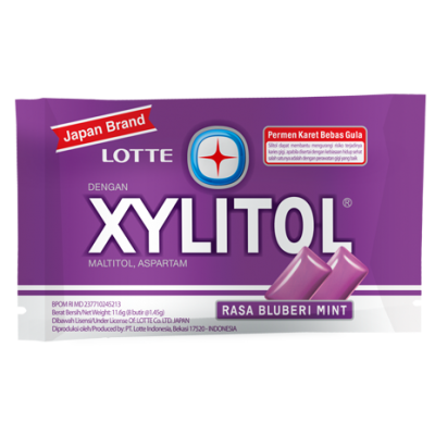 Lotte Xylitol Blister Blueberi Mint