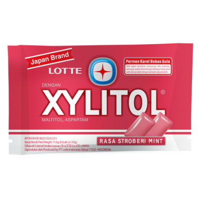 Lotte Xylitol Blister Stroberi Mint